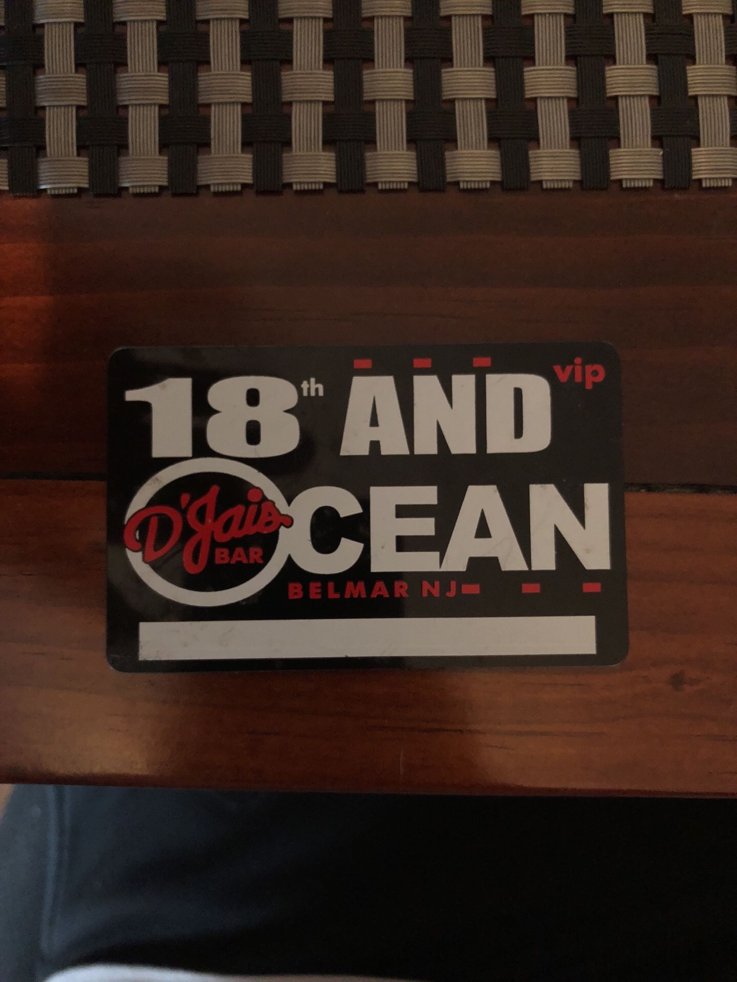 Djais Belmar, NJ VIP card