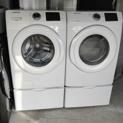 Samsung Washer Dryer Set With Pedestals 