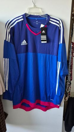 Adidas Long Sleeve Soccer Goalkeeper Jersey Sz L
