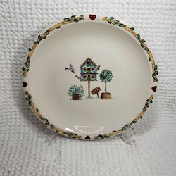 Thomson pottery casuals birdhouse platter 12 1/2"  .  Platter is in very good condition and smoke free.  