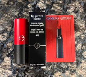 NEW GIORGIO ARMANI LIP POWER MATTE LONGWEAR INTENSE MATTE LIPSTICK IN 400 $10 for both!!
