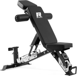 RitFit Adjustable/Foldable Utility Weight Bench for Home Gym