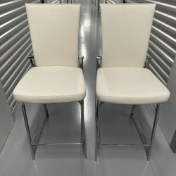 Ultra Premium Bar Stools With Real Italian Leather 