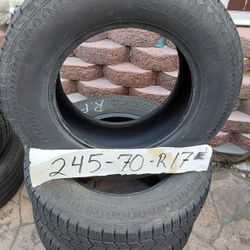 245. 70 R17. 3 Tires