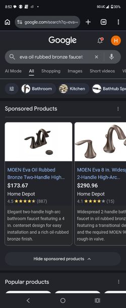 EVA   MOEN FAUCET