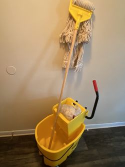 Cleaning Bucket With Mop