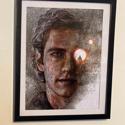 Star Wars Anakin Skywalker  Art Piece in black frame