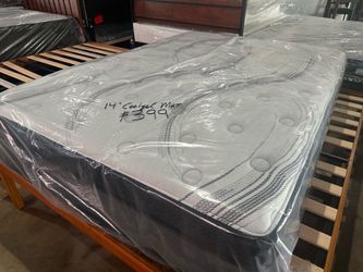 New 14” Full Hybrid CoolGel Mattress - $0 Down, Financing Available