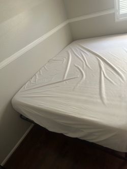 Queen size mattress with bed frame
