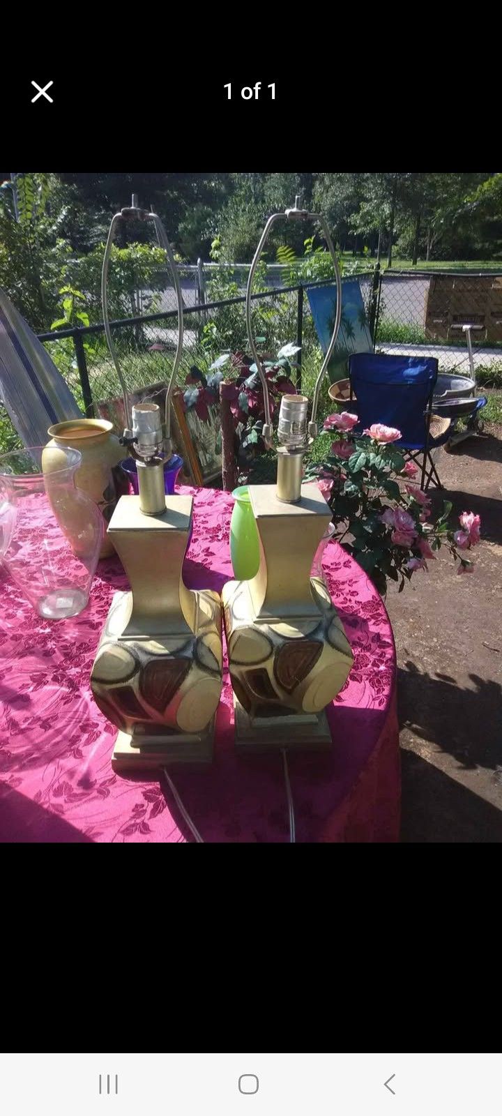 MATCHING LAMPS $50 FINAL PRICE SAME DAY SHIPPING