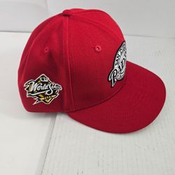 Rare San Diego Padres Cooperstown Collection 59FIFTY Fitted Cap Red World Series Patch Size 7 1/2 New Era