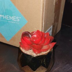 arthemes artificial succulents set of 4 red fake mini plants