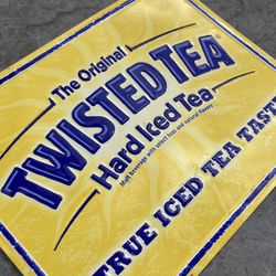 Twisted Tea Hard Cider Metal Beer Bar tin sign 