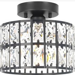 Brand New 8.8” Crystal Ceiling Light Fixture 