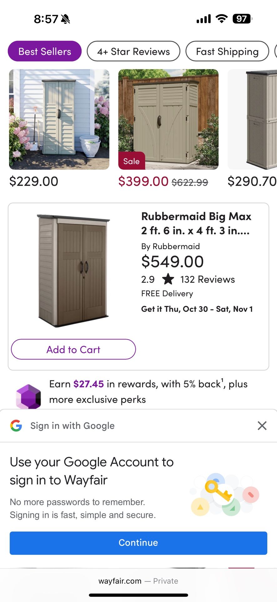 Rubbermaid Shed