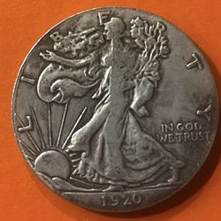 Walking Liberty Silver Half Dollar Walking Liberty Silver Half Dollar – 90% Silver (1920)