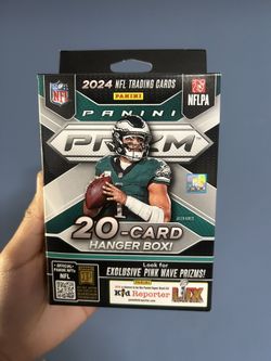 2024 Panini Prizm NFL Hanger Box Sealed 20 Cards Pink Wave Prizms
