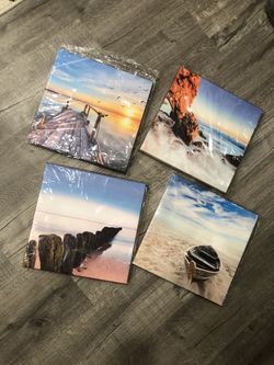 4 paintings Brand New!