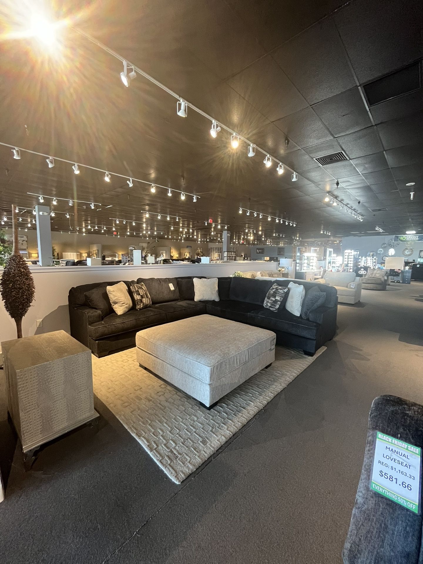 Charcoal 3PC Sectional Couch