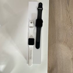 2 X Apple Watch Series 3 & 1 42mm GPS