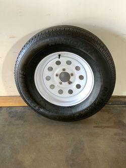 Trailer tire wheel rim spare