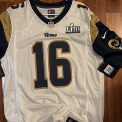 La Rams Goff Super Bowl Jersey Size M