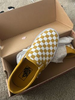 Yellow slip on vans