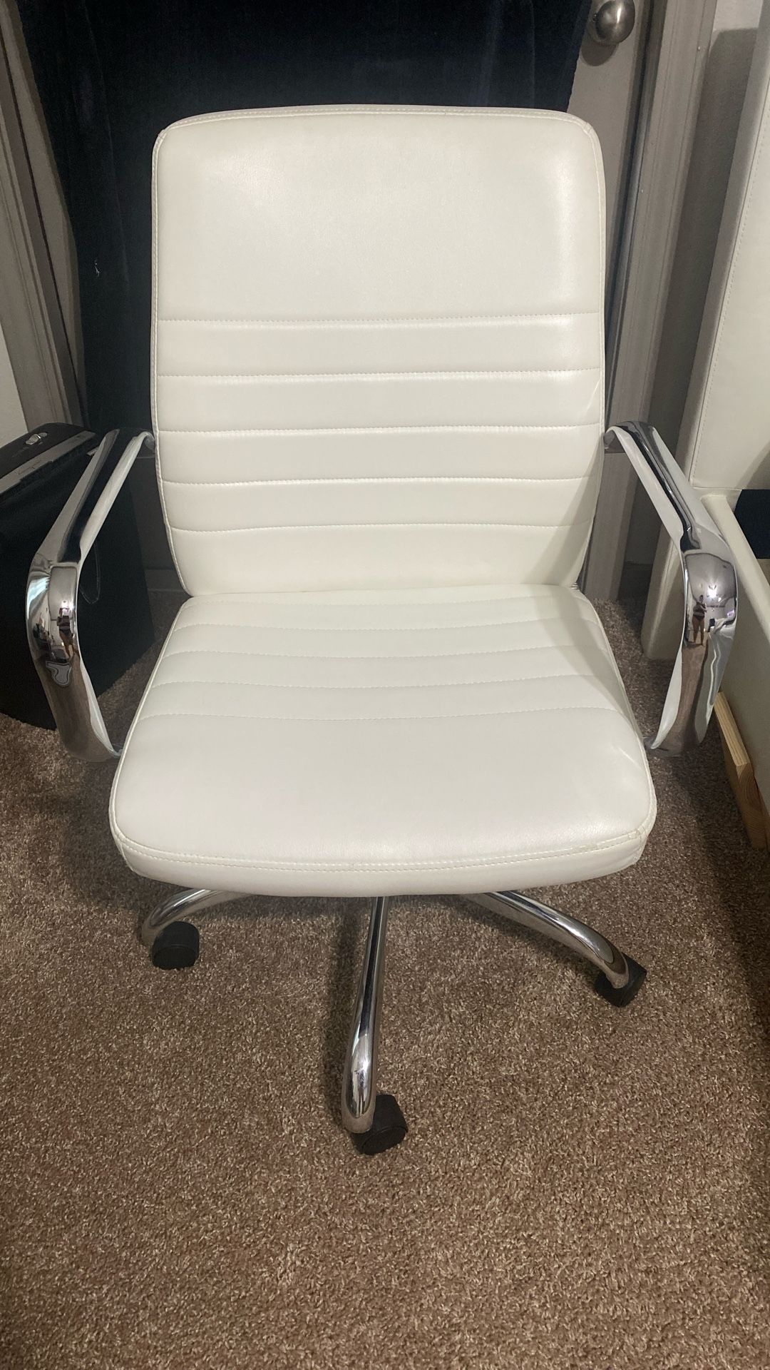 Leather White Chair