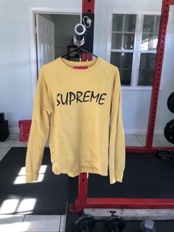 Supreme Crewneck size Medium Yellow