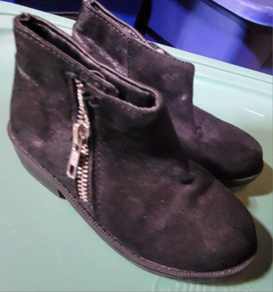 Cat & Jack Black Zip Up Toddler Boots