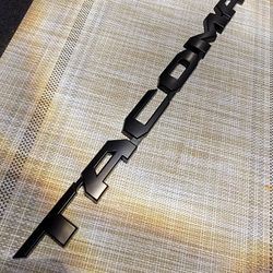 Toyota Tacoma Emblem 1 Piece 2ND Gen Matte Black - 3D