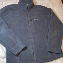 Men’s Eddie Bauer Full Zip Recycled Polyester Fleece Jacket Size Medium 