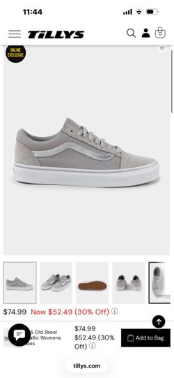 New Vans Silver Metallic