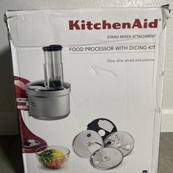KitchenAid Stand Mixer Food Processor Attachment KSM2FPA With Dicing Kit New