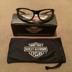 Harley-Davidson Shifter Clear Lens Wraparound Riding Glasses