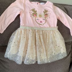 12 month reindeer dress