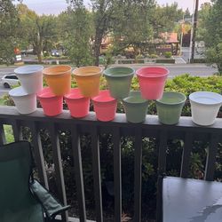 12 Multi Color Starter Plant 🪴 Pots 
