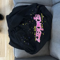 Pink Sp5der Hoodie V2