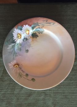 Vintage MZ Plate with Daisy Motif