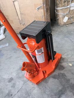 VEVOR Hydraulic Toe Jack, 10 Ton Lift, 20 Ton Capacity, 1.2-7.5 in Toe Height, 12.6-18.9 in Top Height, Air Hydraulic Claw Jack for Machinery