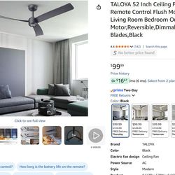 52 Inch Ceiling Fans with Lights