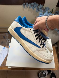 Jordan 1 Low OG SP x Travis Scott x Fragment “Military Blue”