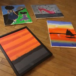 Four Beautiful  Paintings 