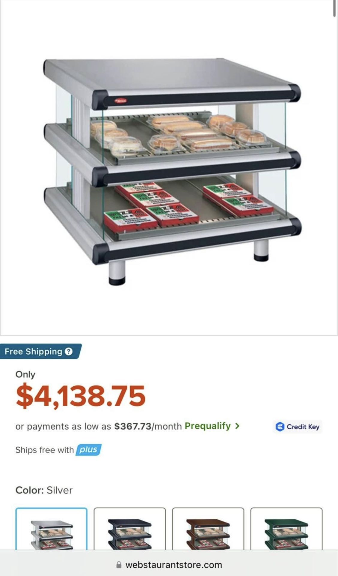 Hatco GR2SDS 24D Glo Ray Designer 24" Slanted Double Shelf Merchandiser 120V,All Products : American Fashion Style Bags On Sale