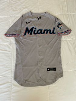 Authentic Nike Miami Marlins Elite Flex Base Road Gray Jersey Reg.$347 Size 40