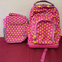 New  J World Girls Rolling Backpack 