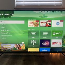 55” TCL Smart Roku 4K HDR TV Negotiable OBO