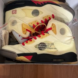 Jordan 5 Off-White ‘Sail’ Size 11.5