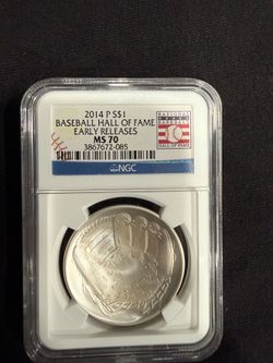 2014 P Baseball Hall of Fame MS 70 Early Release