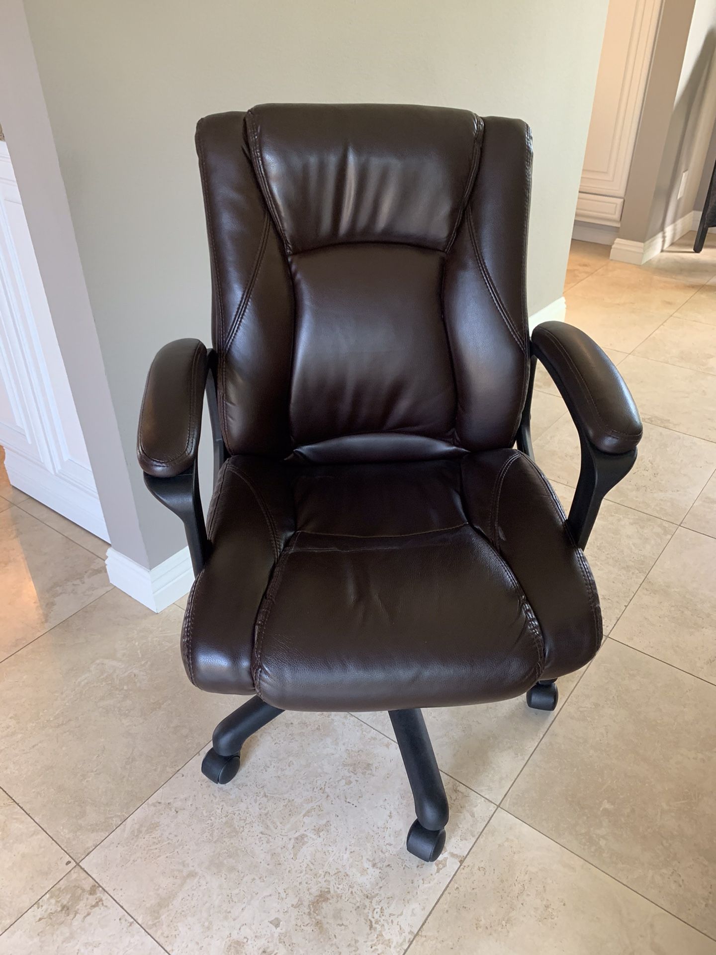 Faux Leather Desk Chair